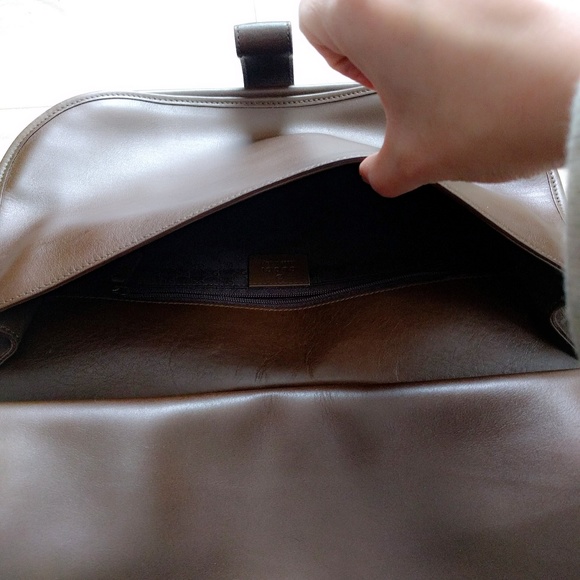 ⛔SOLD⛔Vintage Gucci Brown Leather Saddle Bag Purse - Picture 7 of 8